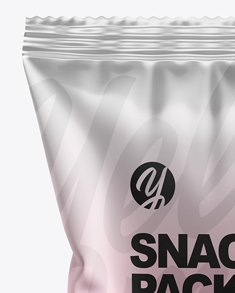 Matte Metallic Snack Pack Mockup