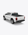 Pickup Truck Mockup - Back Half Side View