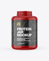 Glossy Protein Jar Mockup