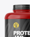 Glossy Protein Jar Mockup