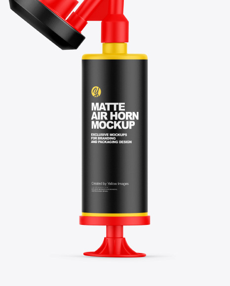 Matte Air Horn Pump Mockup