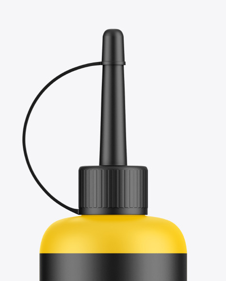 Matte Machine Oil Bottle Mockup