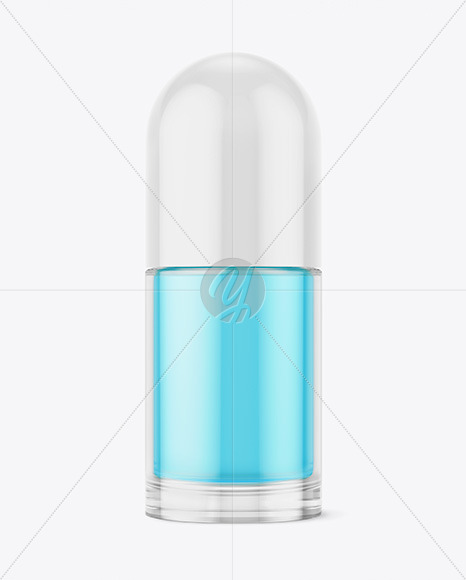 Clear Glass Roll-On Deodorant Mockup