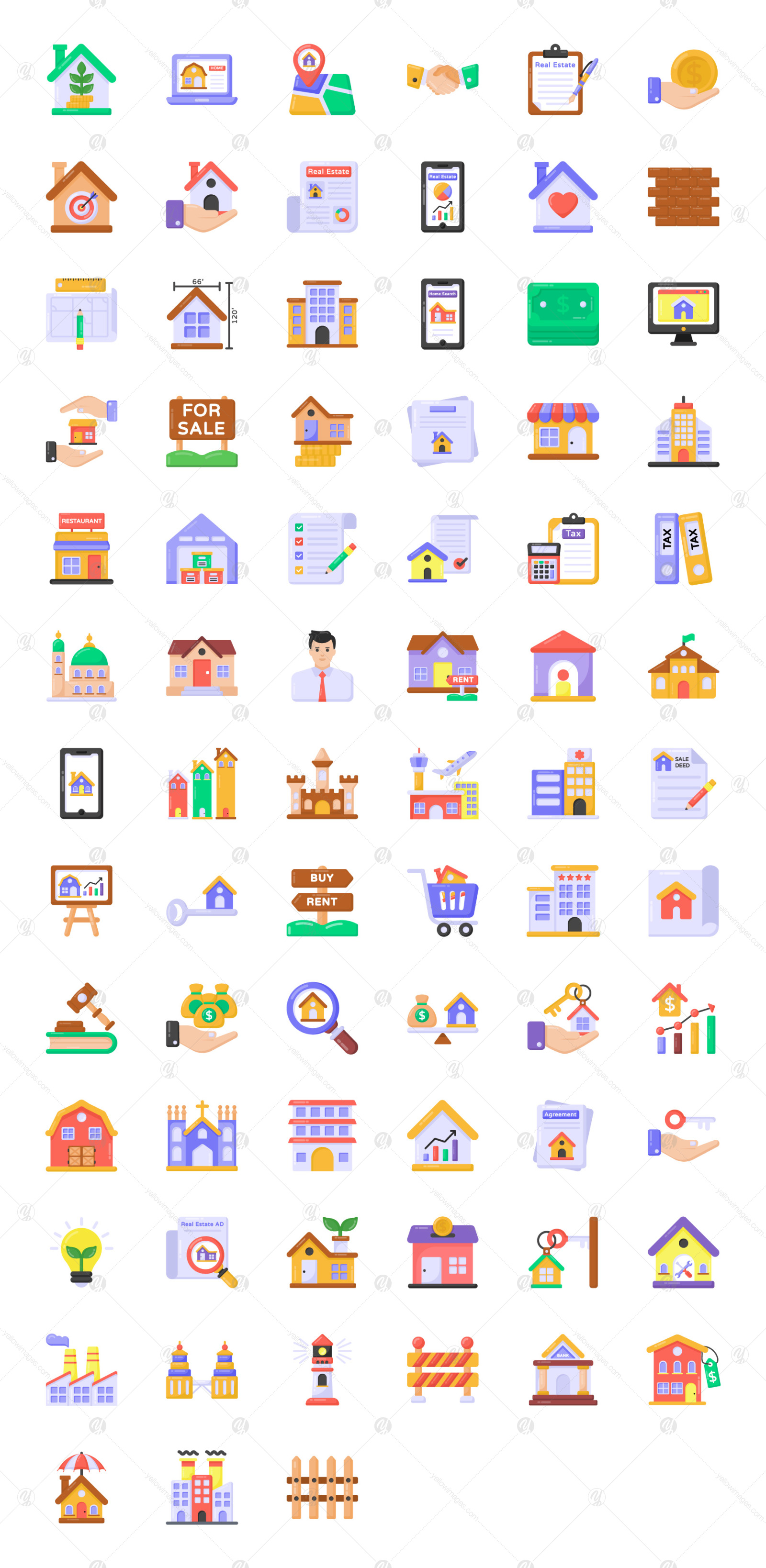 75 Real Estate vectors Icons 75 Real Estate vectors Icons