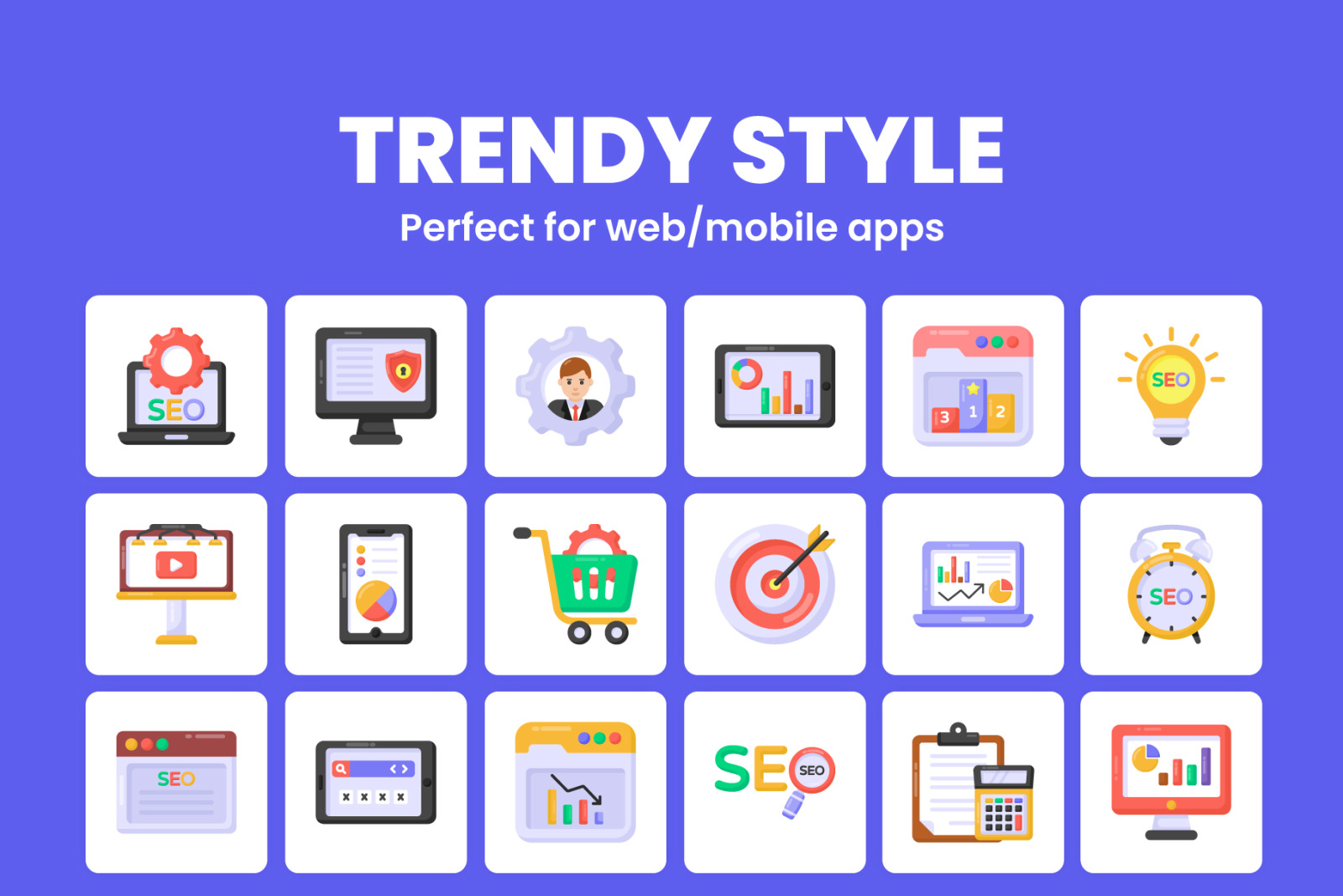 180 SEO Flat Vector Icons 180 SEO Flat Vector Icons