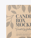 Glossy Candle w/ Kraft Box Mockup