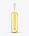 Clear Glass White Wine Bottle Mockup