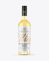 Clear Glass White Wine Bottle Mockup Clear Glass White Wine Bottle Mockup