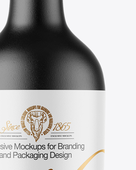 Ceramic Wine Bottle Mockup Ceramic Wine Bottle Mockup