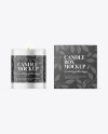 Metallized Candle w/ Box Mockup