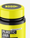 Glossy Plastic Jar Mockup