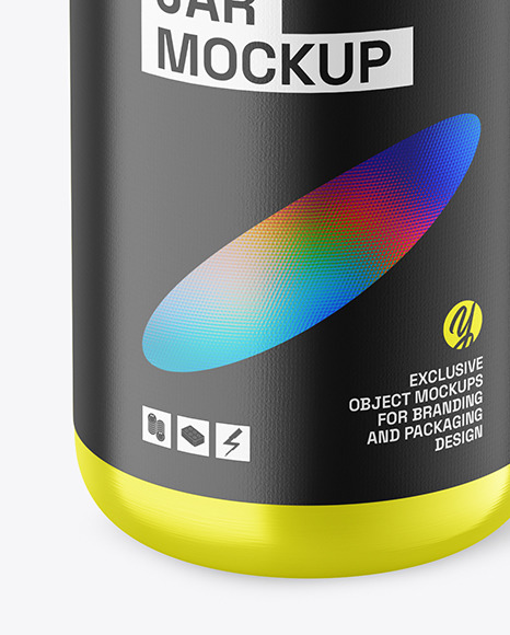 Metallic Jar Mockup Metallic Jar Mockup