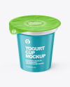 Matte Yogurt Cup Mockup