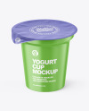 Matte Yogurt Cup Mockup