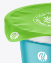 Matte Yogurt Cup Mockup