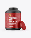 Matte Protein Jar Mockup