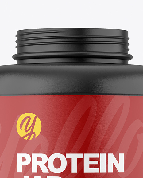 Matte Protein Jar Mockup