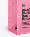 Kraft Paper Bag w/ Handles Mockup