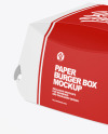 Paper Burger Box Mockup