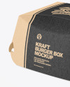 Kraft Burger Box Mockup