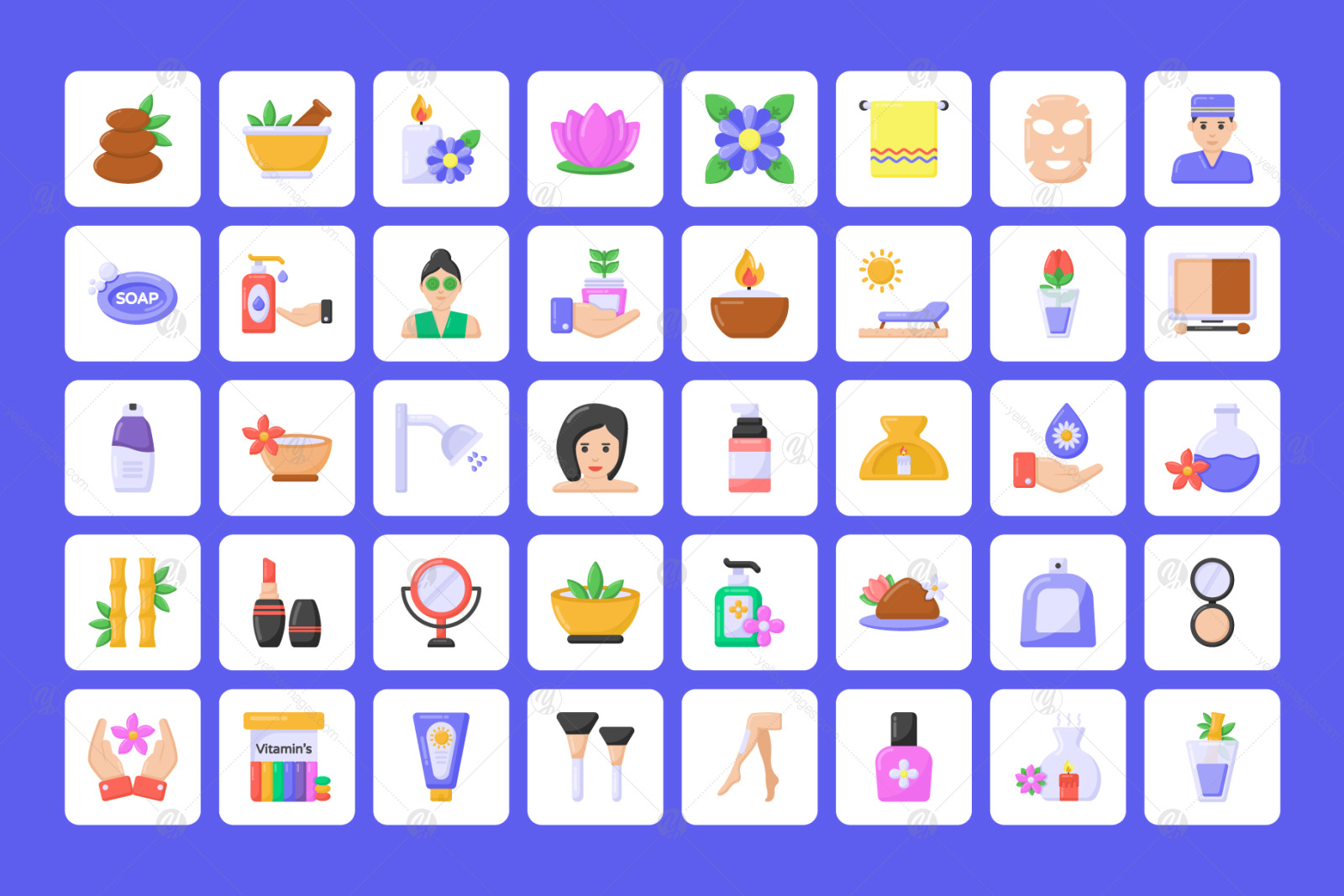 100 Spa and Beauty Icons 100 Spa and Beauty Icons