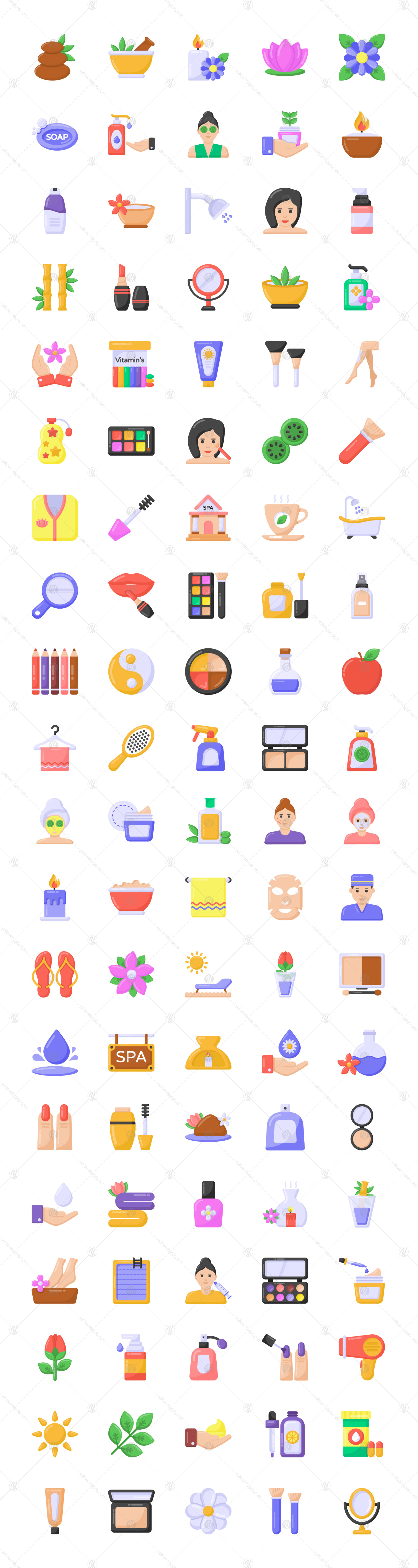 100 Spa and Beauty Icons 100 Spa and Beauty Icons