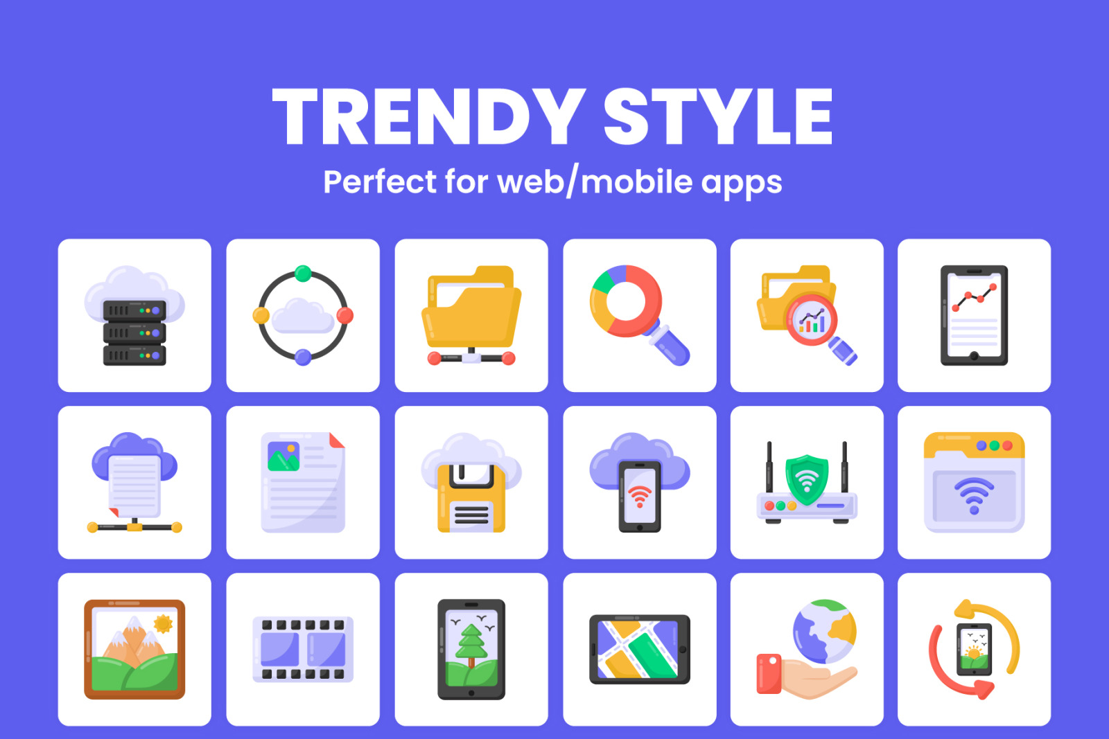 Smart Technology Icons - Vector icons Smart Technology Icons - Vector icons