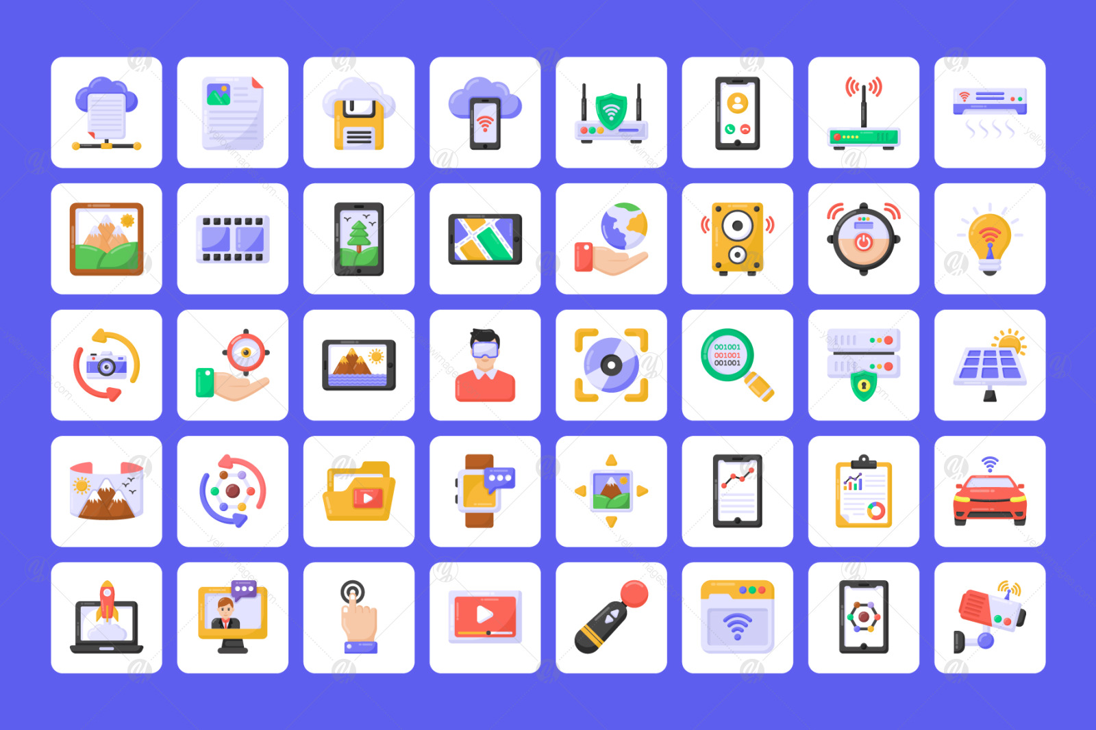 Smart Technology Icons - Vector icons Smart Technology Icons - Vector icons