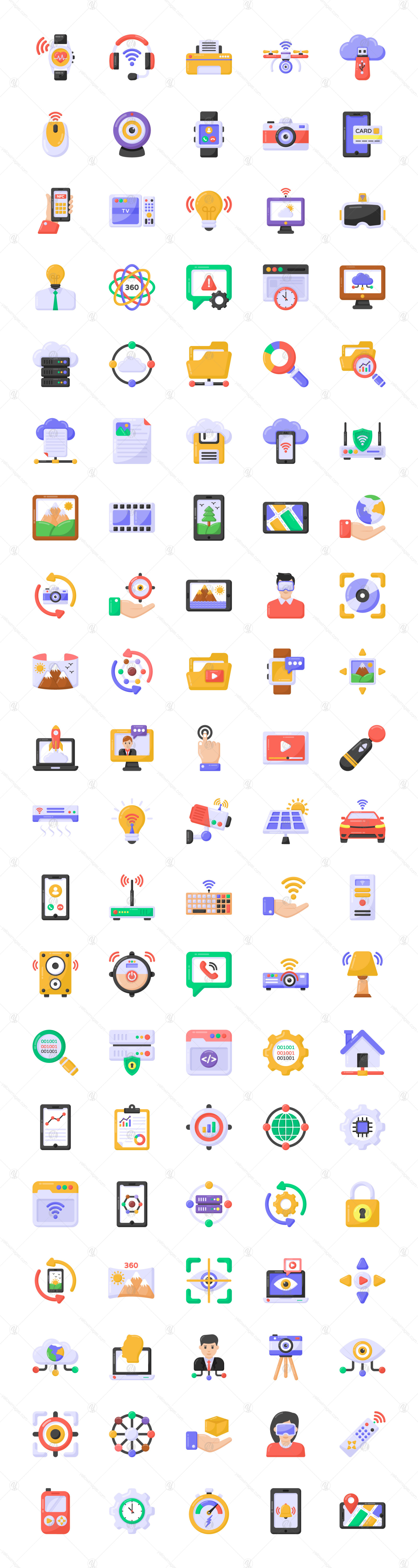 Smart Technology Icons - Vector icons Smart Technology Icons - Vector icons