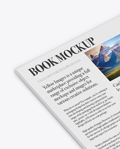 Opened Booklet Mockup