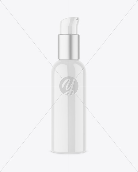 Glossy Pump Bottle Mockup