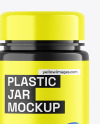 Glossy Plastic Jar Mockup