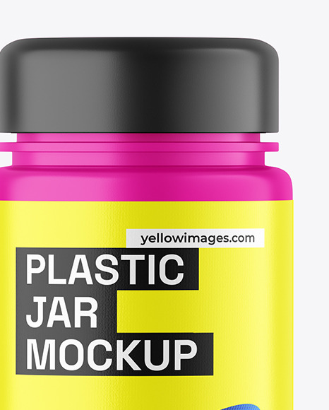 Matte Plastic Jar Mockup