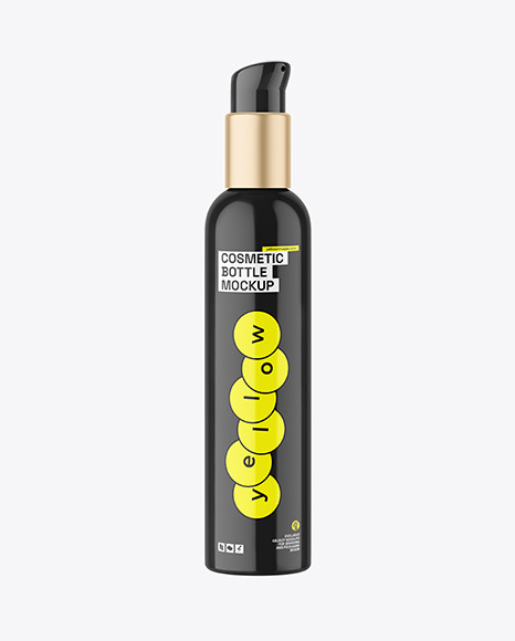 Glossy Pump Bottle Mockup