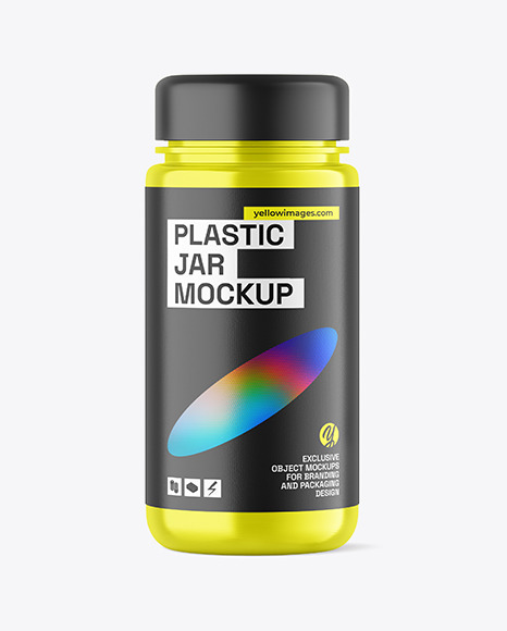 Metallic Jar Mockup - Pill bottle mockup