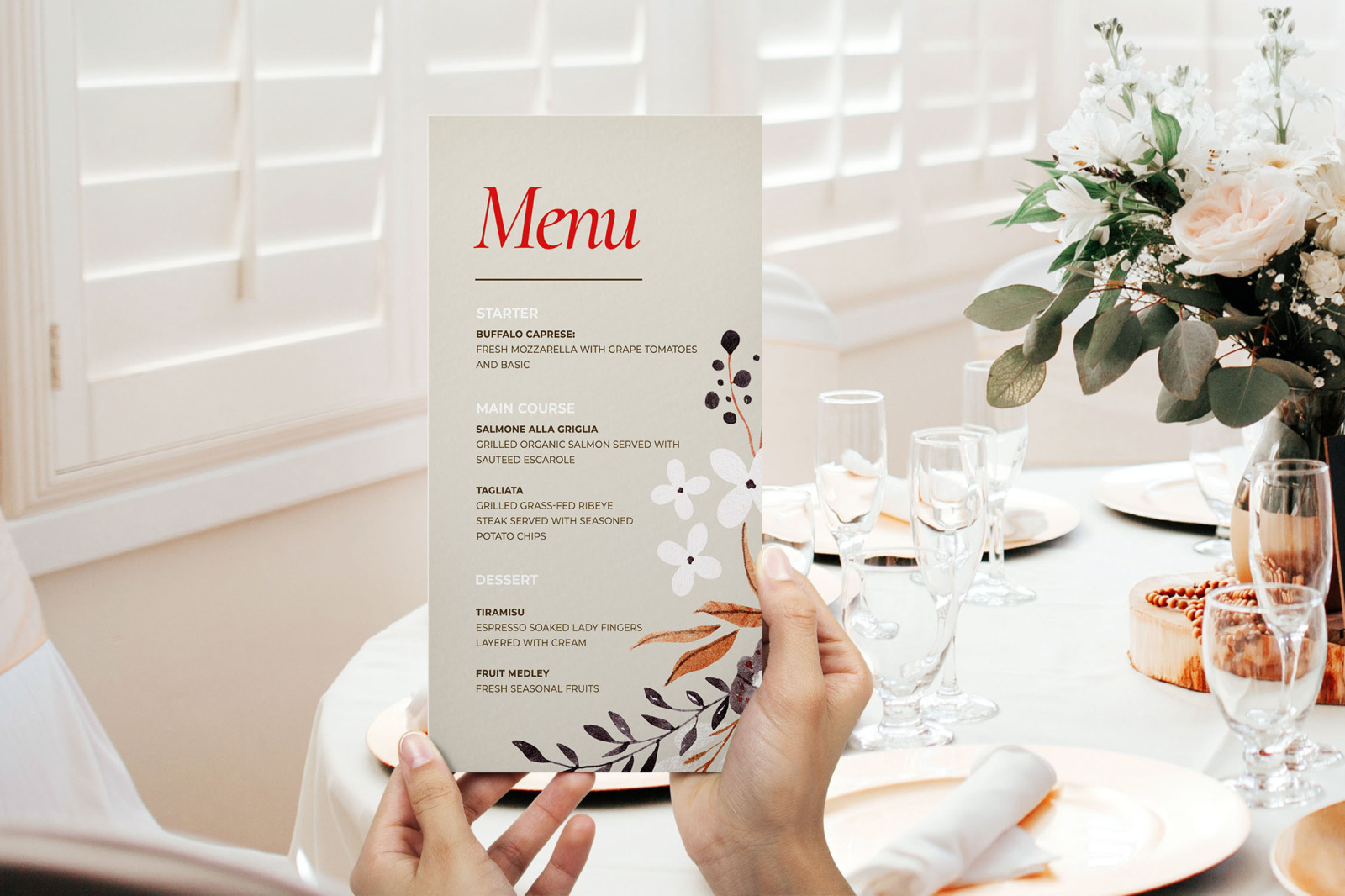 Winter Garden Wedding Invitation Set Winter Garden Wedding Invitation Set