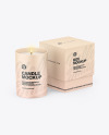 Matte Candle W/ Box Mockup