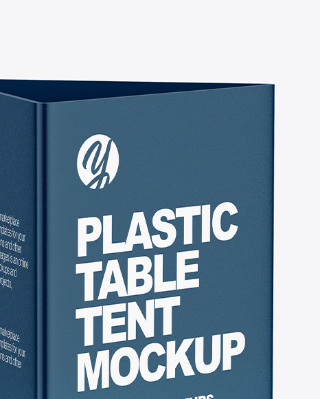 Plastic Table Tent Mockup