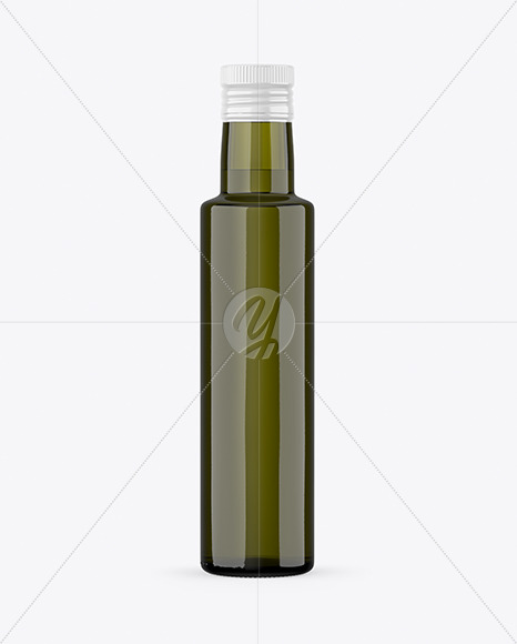 250ml Glass Olive Oil Bottle Mockup