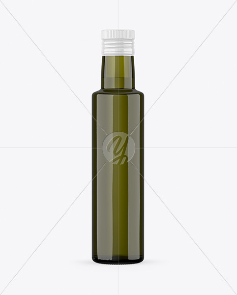 250ml Glass Olive Oil Bottle Mockup