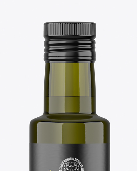 250ml Glass Olive Oil Bottle Mockup