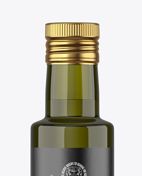 250ml Glass Olive Oil Bottle Mockup