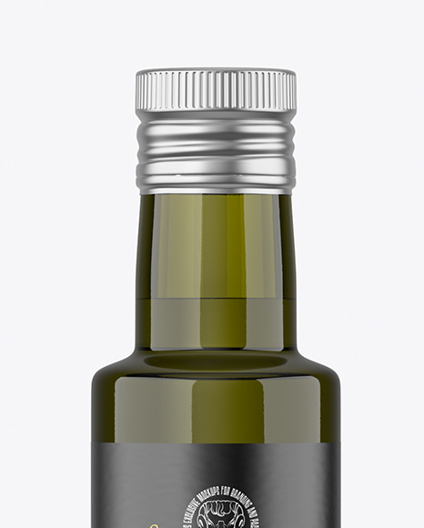 250ml Glass Olive Oil Bottle Mockup