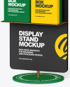 Display Stand With Boxes Mockup