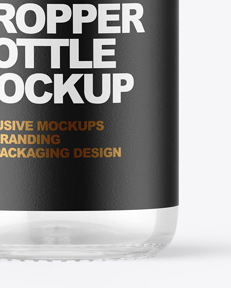 Clear Glass Dropper Bottle Mockup Clear Glass Dropper Bottle Mockup