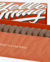 Chocolate Cookie Box Mockup