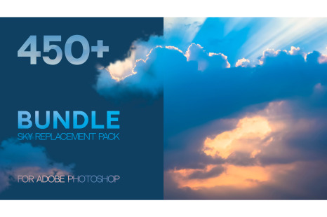 Sky Replacement Bundle for Adobe Photoshop - Sky photo overlays