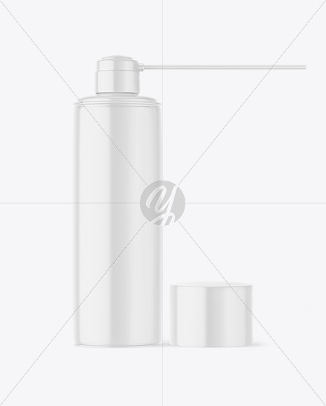 Glossy Spray Bottle Mockup