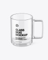 Clear Glass Mug Mockup