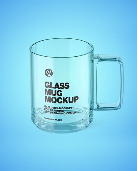 Clear Glass Mug Mockup